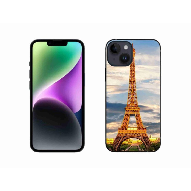 Gélové puzdro mmCase na mobil iPhone 14 - eiffelova veža 3