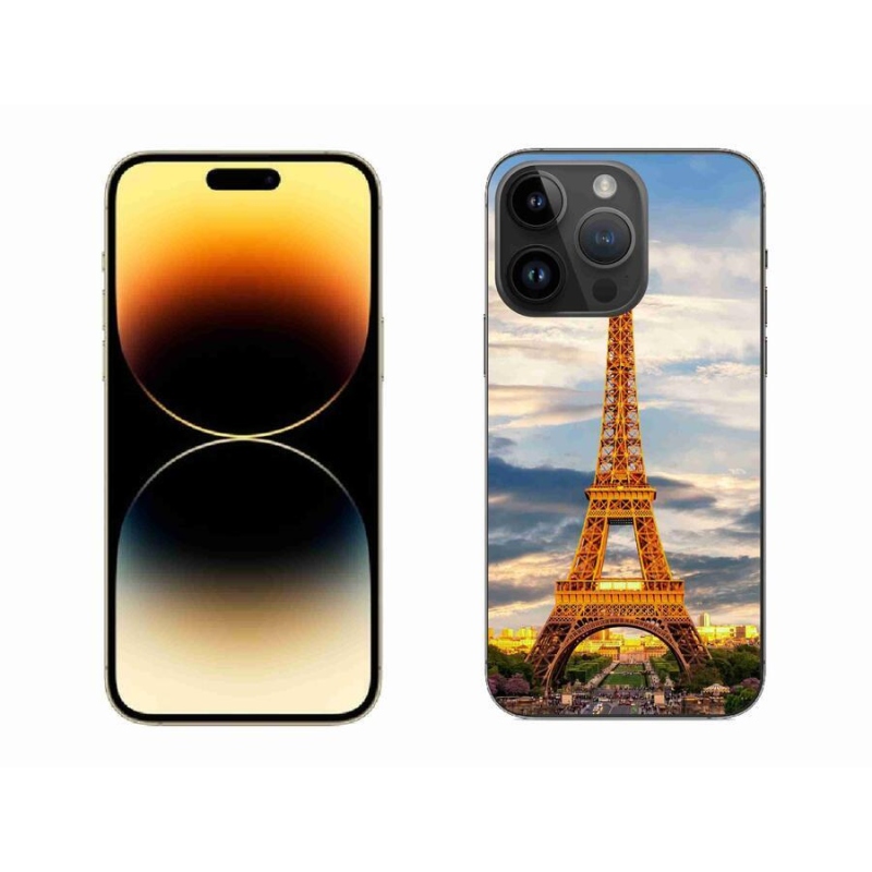 Gélové puzdro mmCase na mobil iPhone 14 Pro Max 6.7 - eiffelova veža 3