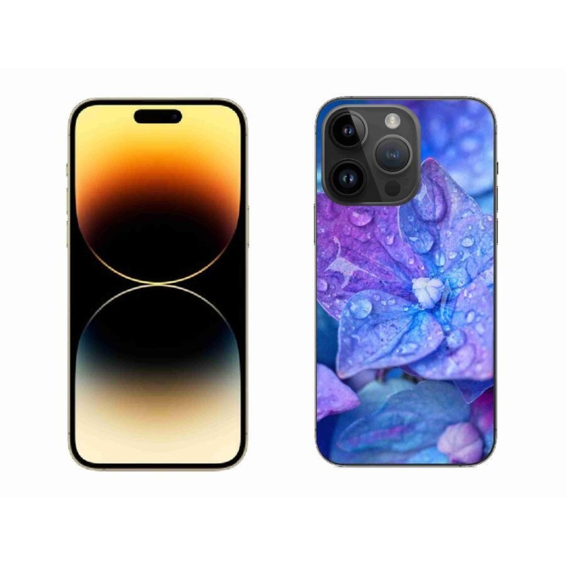 Gélové puzdro mmCase na mobil iPhone 14 Pro Max 6.7 - fialový kvet