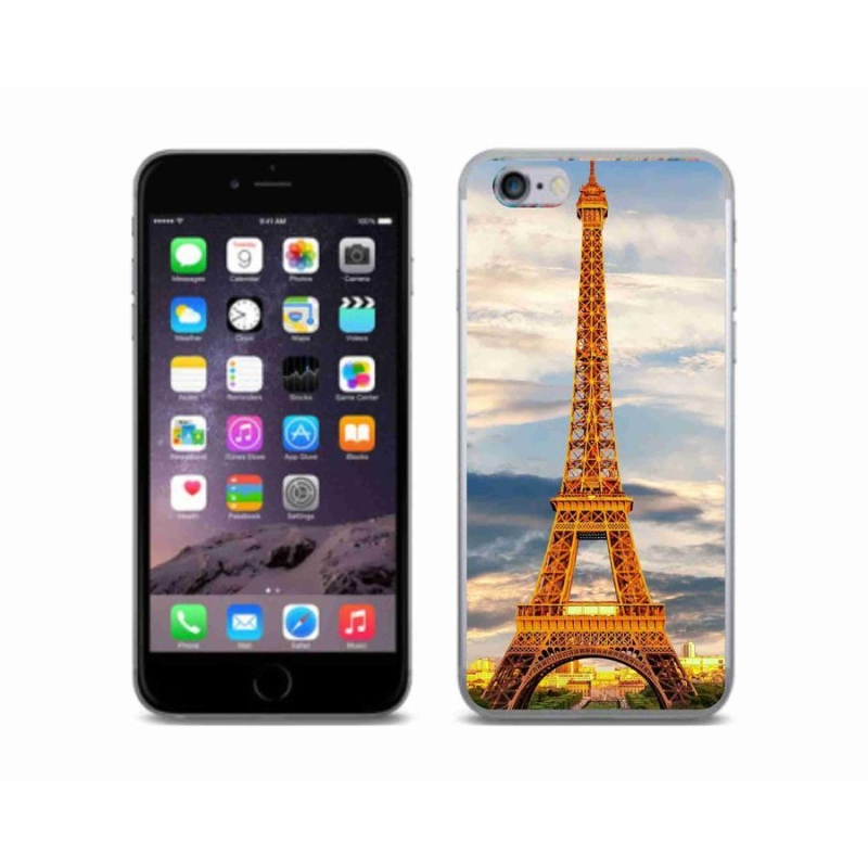 Gélové puzdro mmCase na mobil iPhone 6 / 6S - Eiffelova veža 3