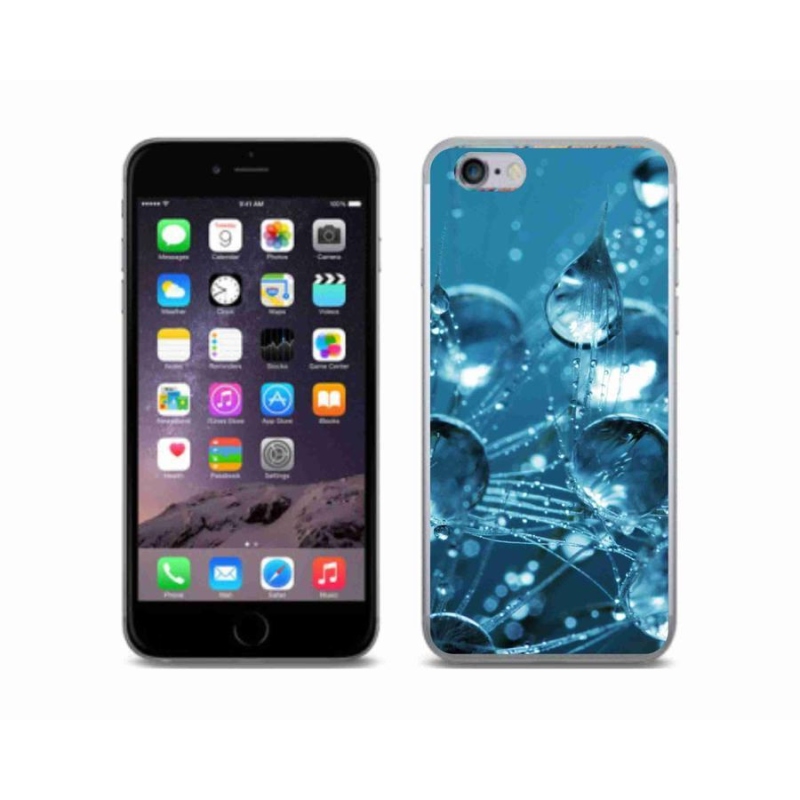 Gélové puzdro mmCase na mobil iPhone 6 / 6S - kvapky vody
