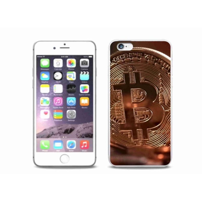 Gélové puzdro mmCase na mobil iPhone 6 / 6S Plus - Bitcoin