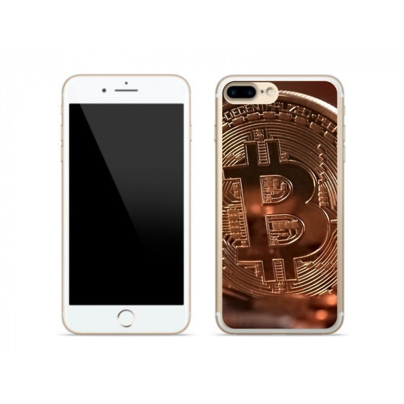 Gélové puzdro mmCase na mobil iPhone 7 Plus - Bitcoin