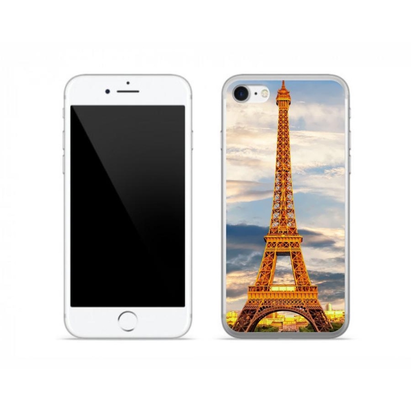 Gélové puzdro mmCase na mobil iPhone 8 - Eiffelova veža 3