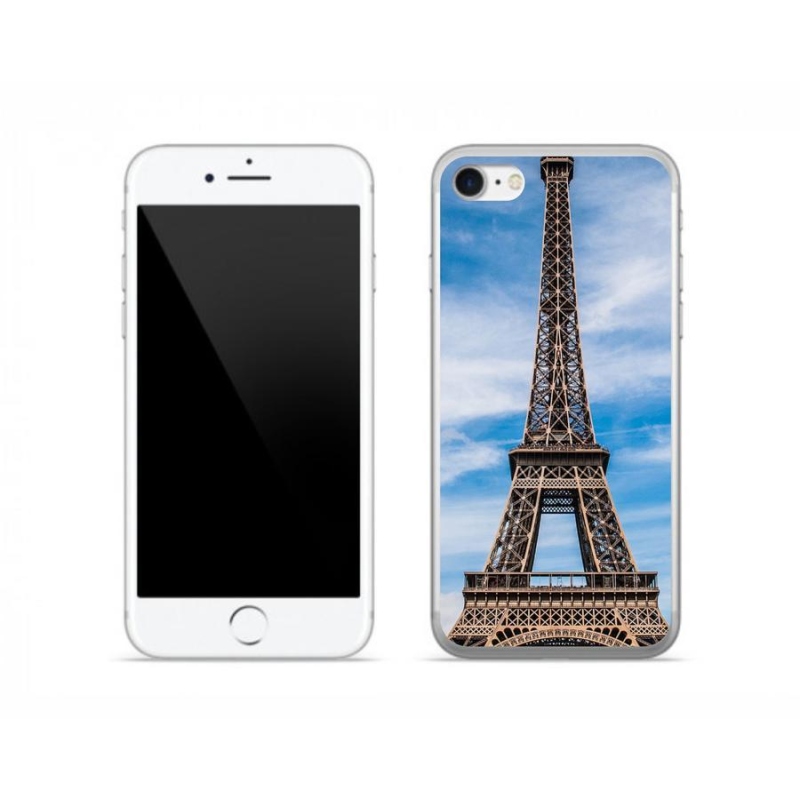 Gélové puzdro mmCase na mobil iPhone 8 - Eiffelova veža 4