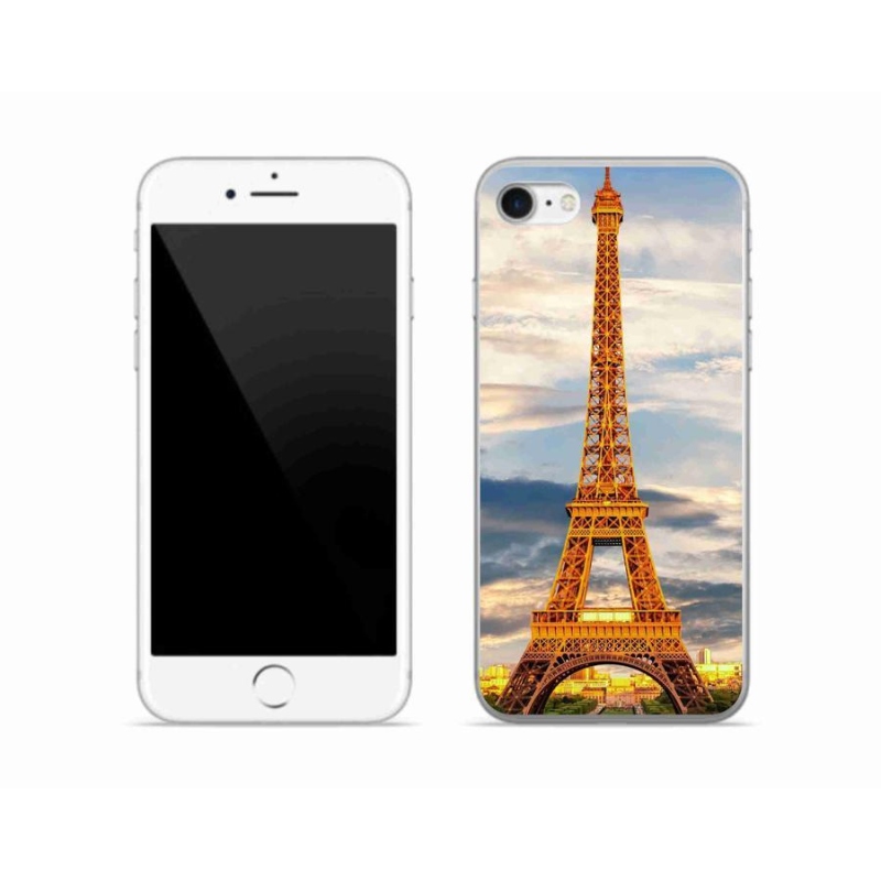 Gélové puzdro mmCase na mobil iPhone SE (2020) - Eiffelova veža 3
