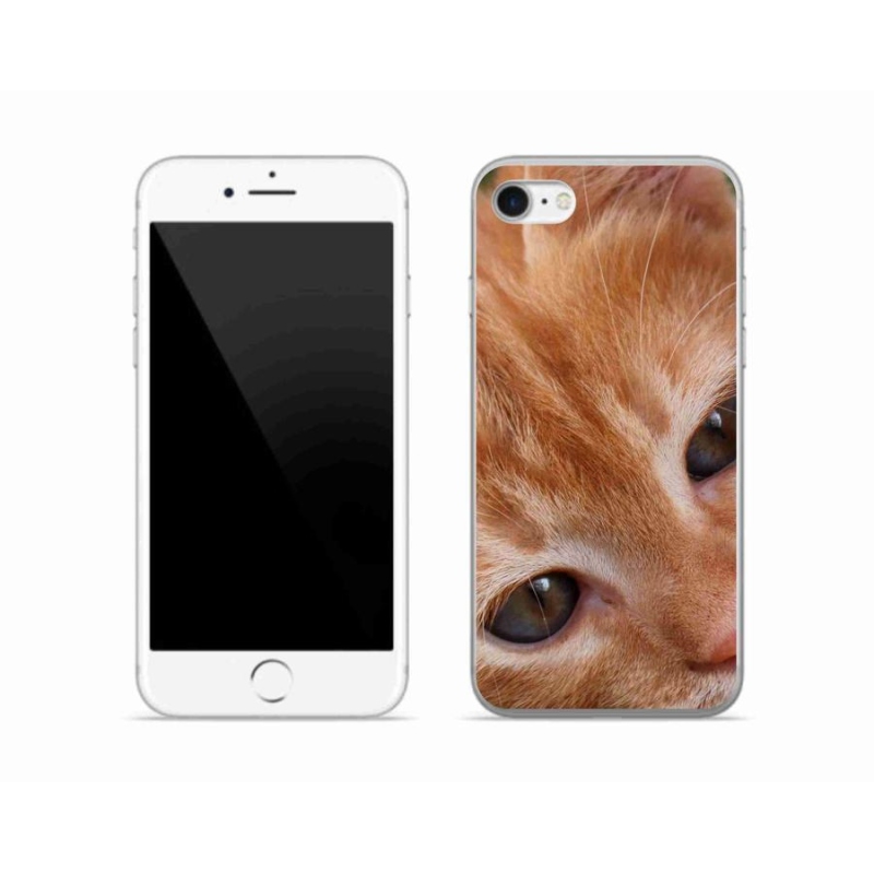 Gélové puzdro mmCase na mobil iPhone SE (2020) - ryšavé mačiatko