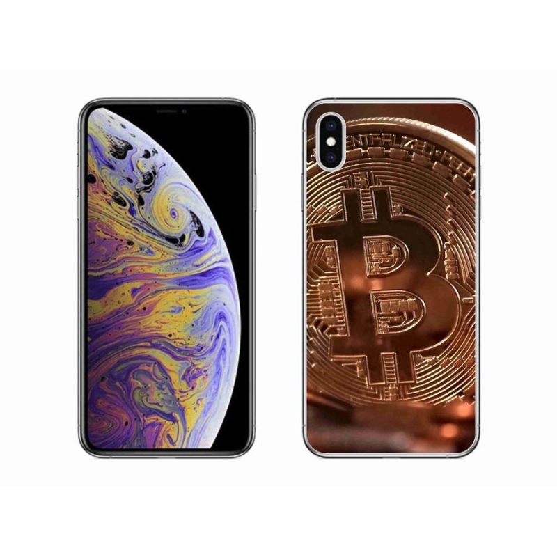 Gélové puzdro mmCase na mobil iPhone XS Max - Bitcoin