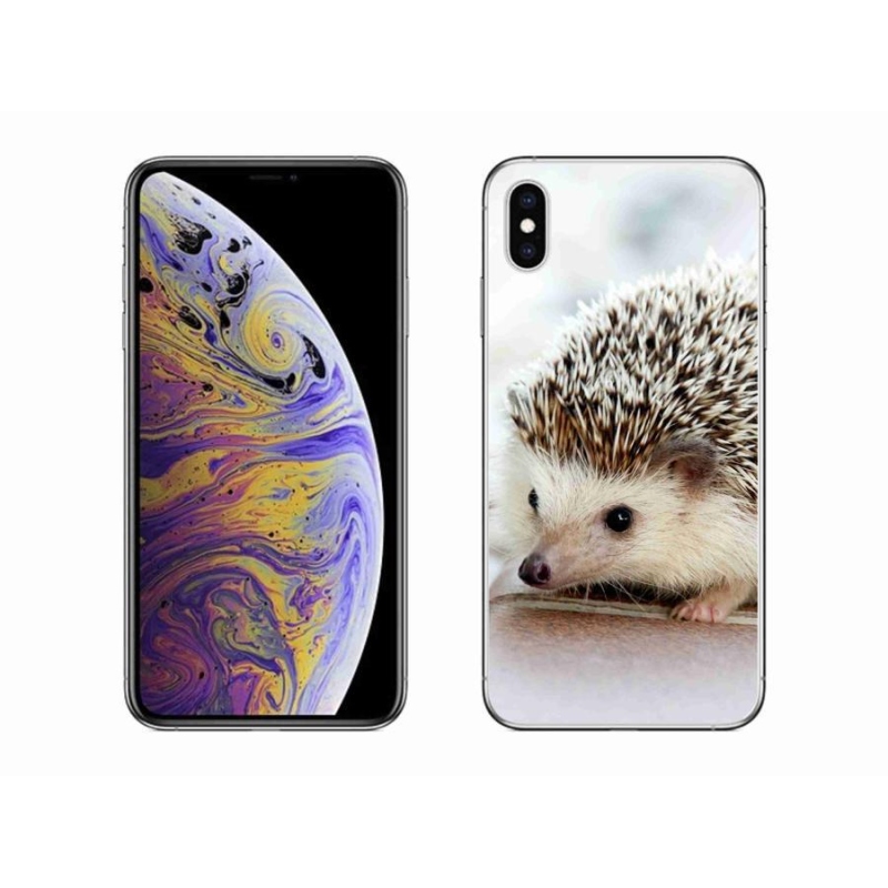 Gélové puzdro mmCase na mobil iPhone XS Max - ježko