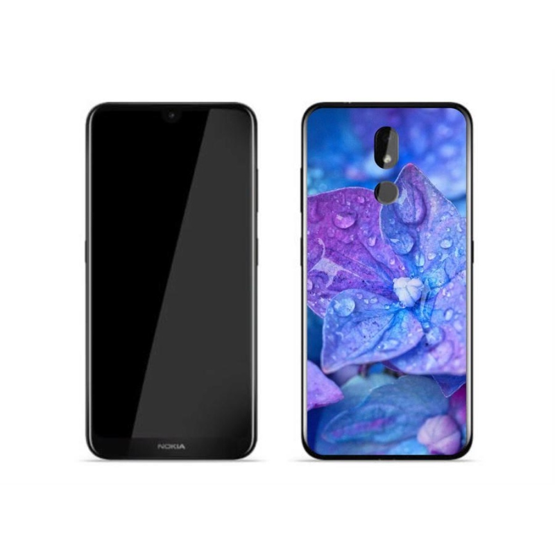 Gélové puzdro mmCase na mobil Nokia 3.2 - fialový kvet