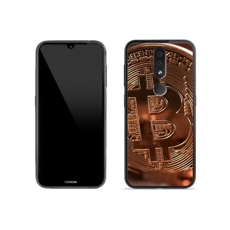 Gélové puzdro mmCase na mobil Nokia 4.2 - Bitcoin