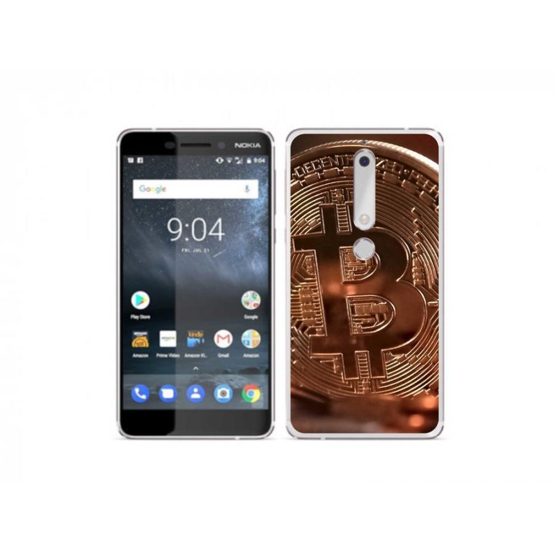 Gélové puzdro mmCase na mobil Nokia 6.1 - Bitcoin