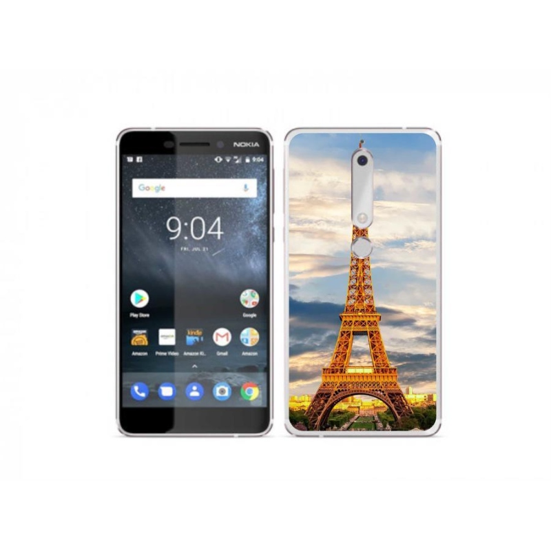 Gélové puzdro mmCase na mobil Nokia 6.1 - Eiffelova veža 3