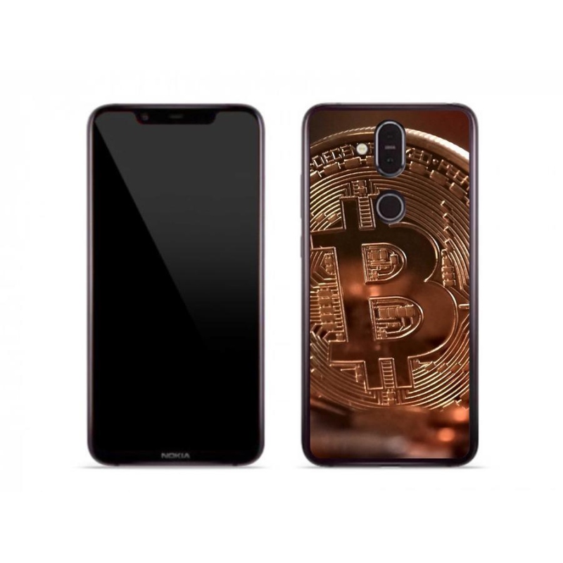 Gélové puzdro mmCase na mobil Nokia 8.1 - Bitcoin