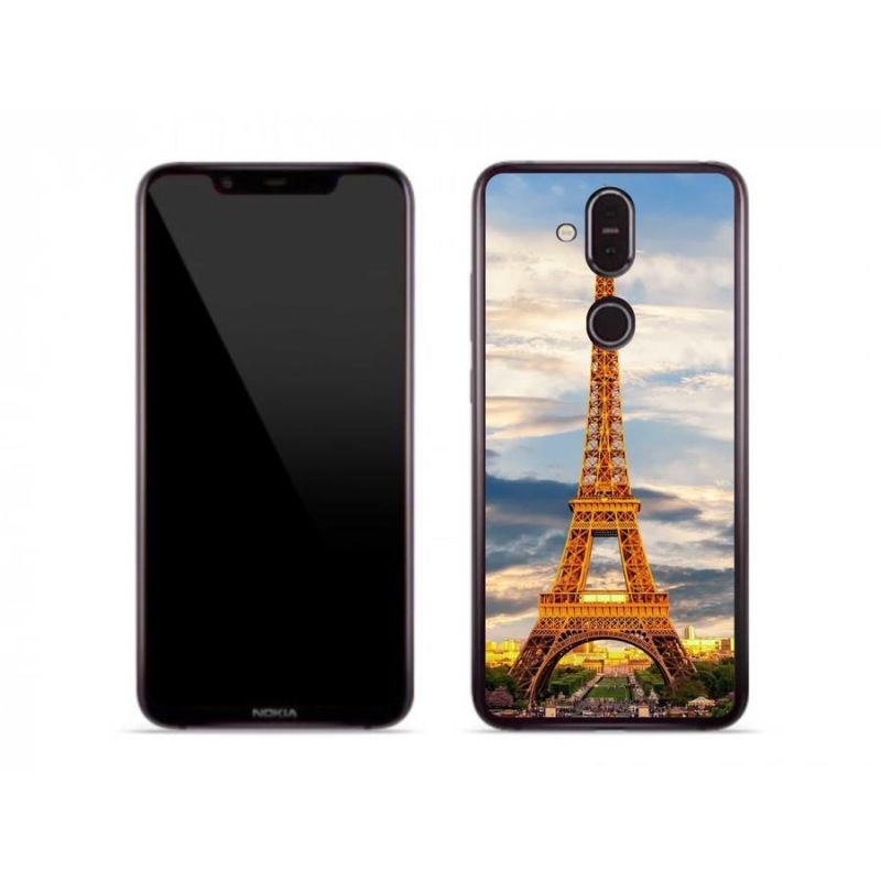 Gélové puzdro mmCase na mobil Nokia 8.1 - Eiffelova veža 3
