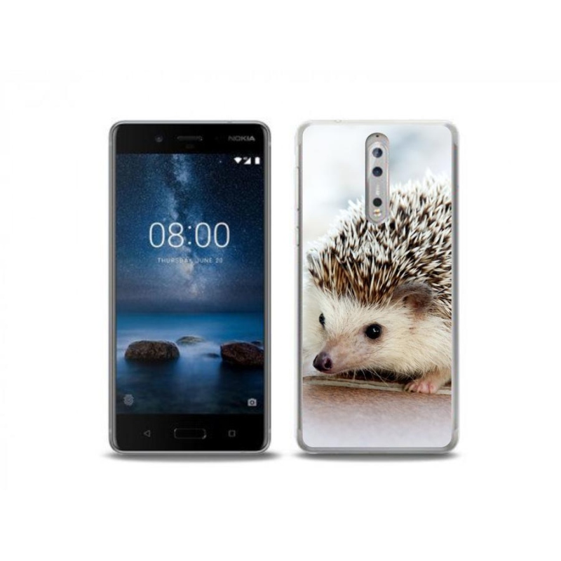 Gélové puzdro mmCase na mobil Nokia 8 - ježko