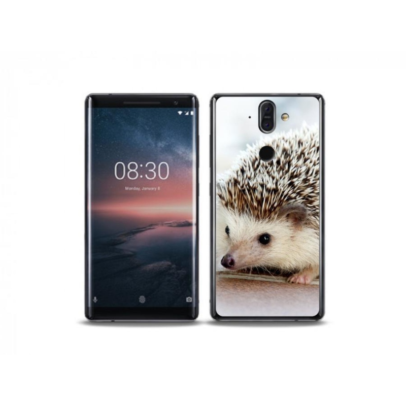 Gélové puzdro mmCase na mobil Nokia 8 Sirocco - ježko