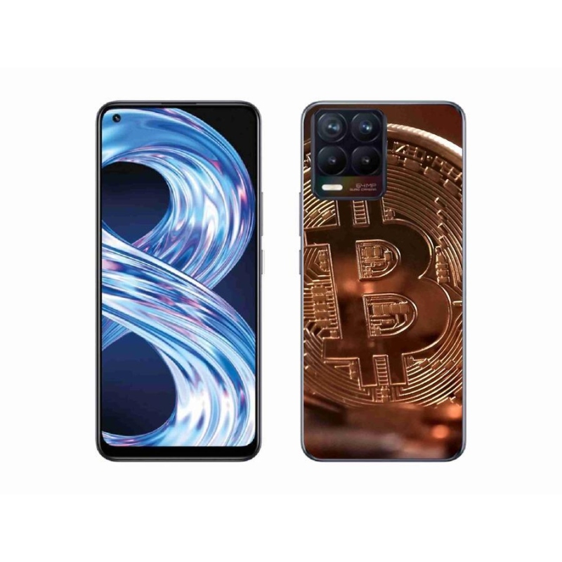 Gélové púzdro mmCase na mobil Realme 8 Pro - bitcoin