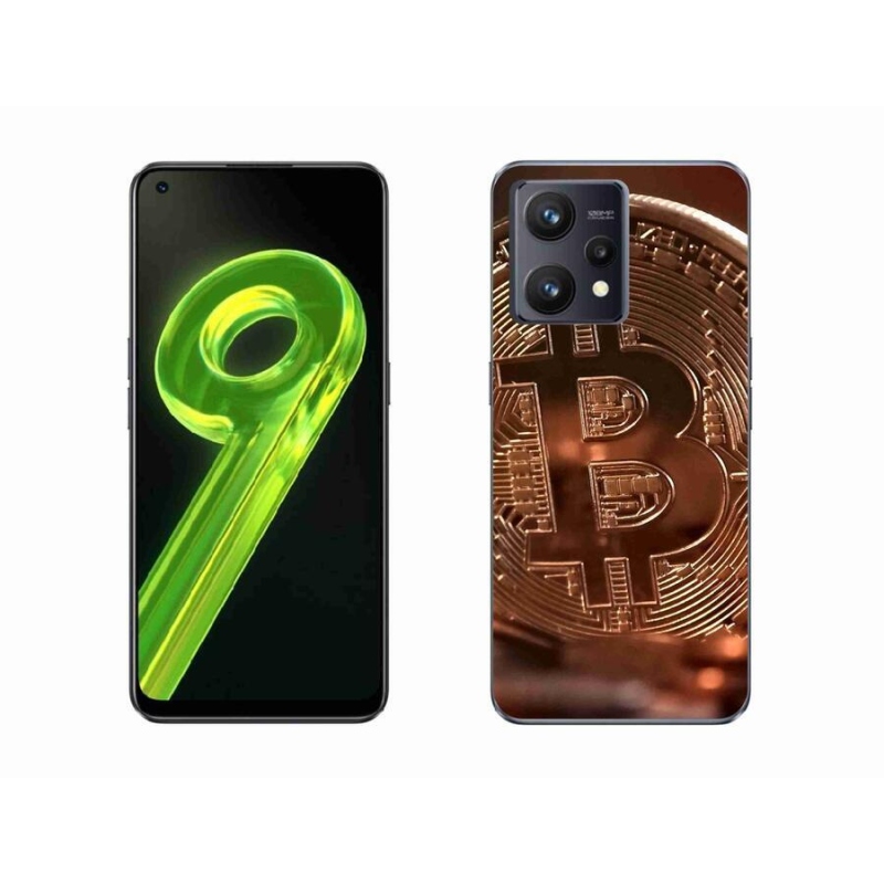 Gélové puzdro mmCase na mobil Realme 9 4G - bitcoin