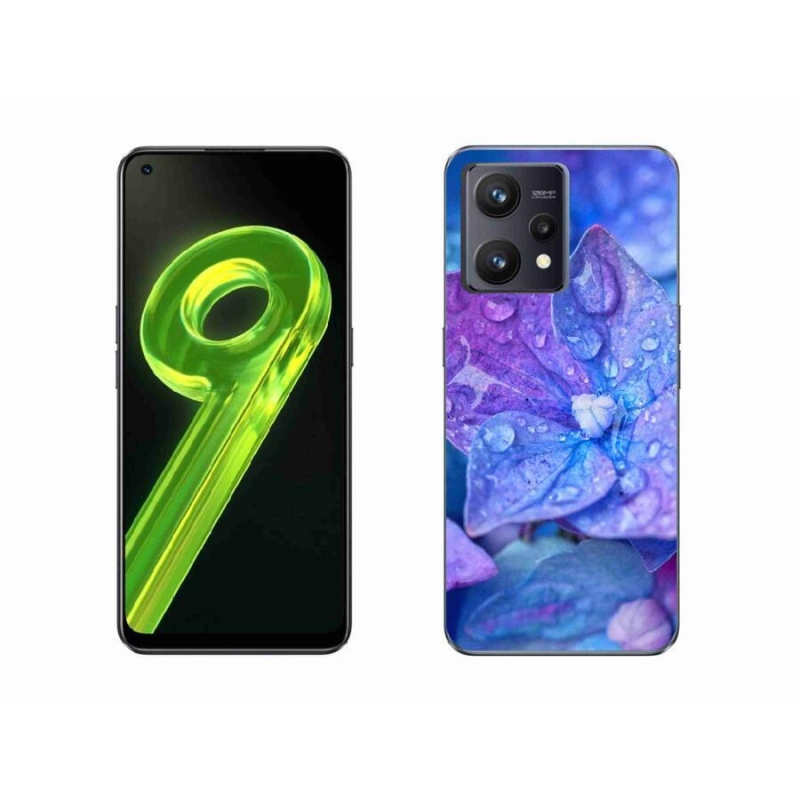 Gélové puzdro mmCase na mobil Realme 9 4G - fialový kvet