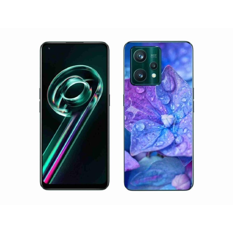 Gélové púzdro mmCase na mobil Realme 9 Pro+ 5G - fialový kvet