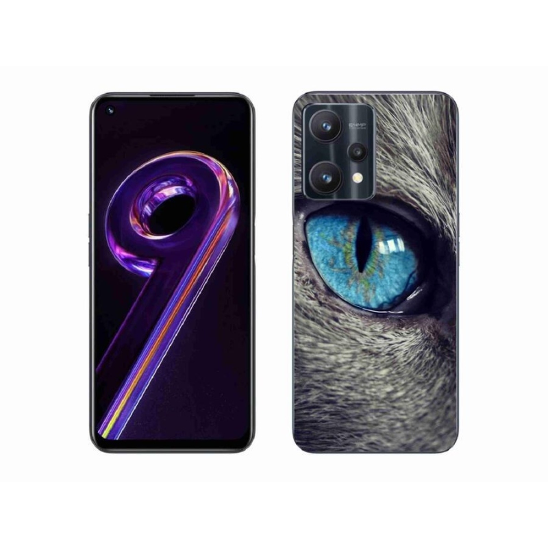 Gélové púzdro mmCase na mobil Realme 9 Pro 5G - modré mačacie oko