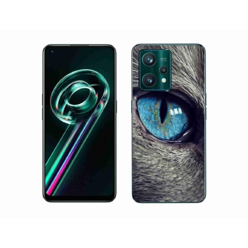 Gélové púzdro mmCase na mobil Realme 9 Pro+ 5G - modré mačacie oko