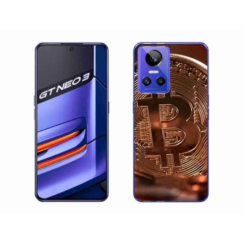 Gélové púzdro mmCase na mobil Realme GT Neo 3 - bitcoin