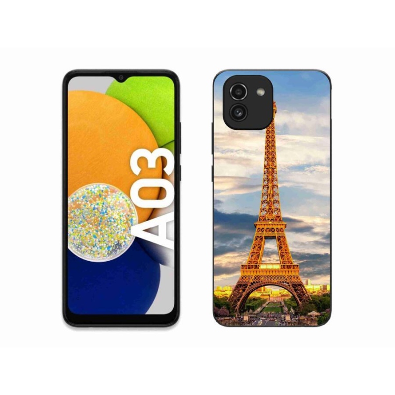 Gélové puzdro mmCase na mobil Samsung Galaxy A03 - eiffelova veža 3