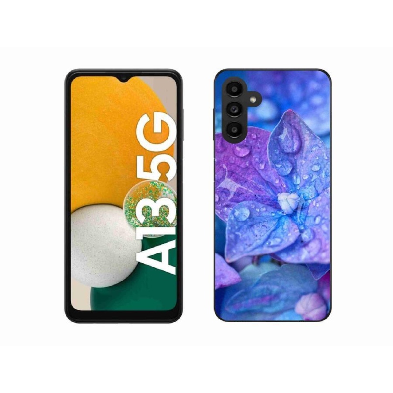 Gélové puzdro mmCase na mobil Samsung Galaxy A13 5G - fialový kvet