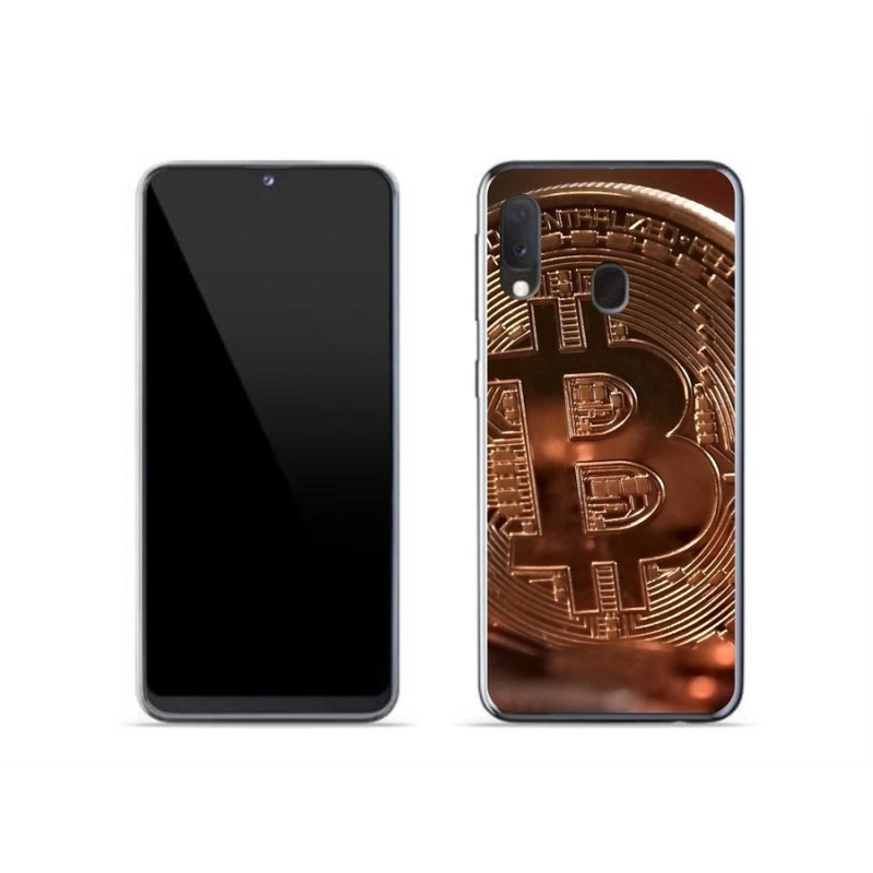 Gélové puzdro mmCase na mobil Samsung Galaxy A20e - Bitcoin