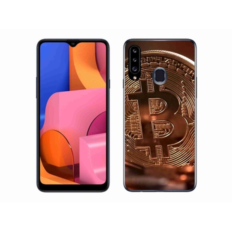 Gélové puzdro mmCase na mobil Samsung Galaxy A20s - Bitcoin