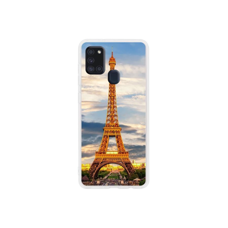 Gélové puzdro mmCase na mobil Samsung Galaxy A21s - Eiffelova veža 3