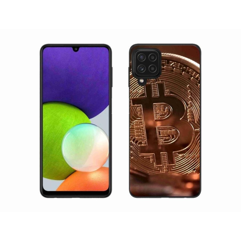 Gélové puzdro mmCase na mobil Samsung Galaxy A22 4G - Bitcoin