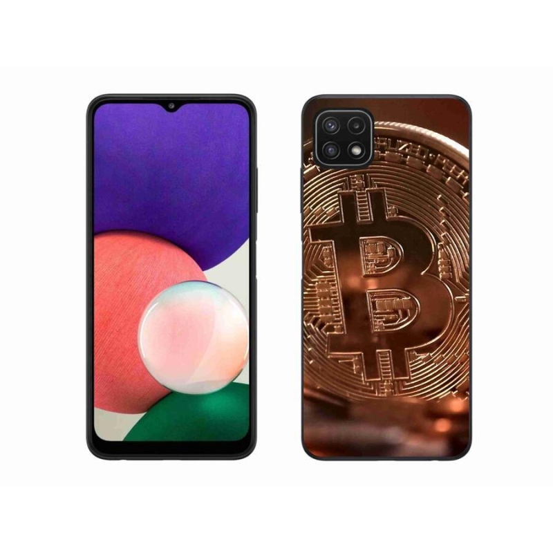 Gélové puzdro mmCase na mobil Samsung Galaxy A22 5G - Bitcoin