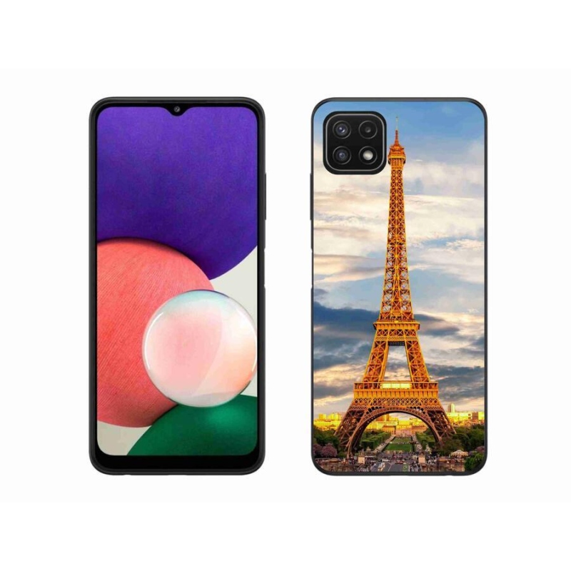 Gélové puzdro mmCase na mobil Samsung Galaxy A22 5G - Eiffelova veža 3