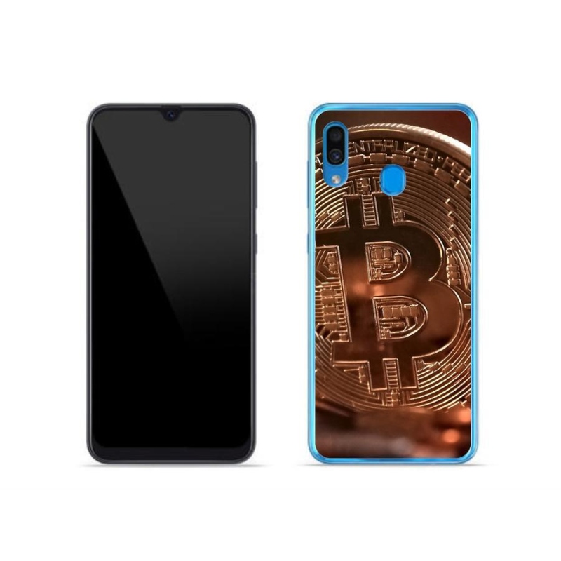 Gélové puzdro mmCase na mobil Samsung Galaxy A30 - Bitcoin