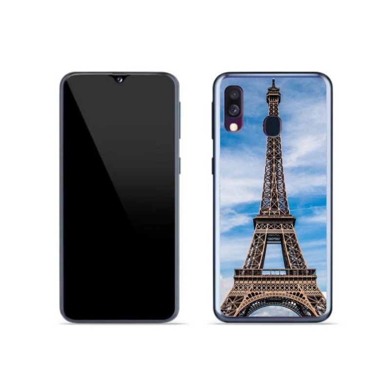 Gélové puzdro mmCase na mobil Samsung Galaxy A40 - Eiffelova veža 4