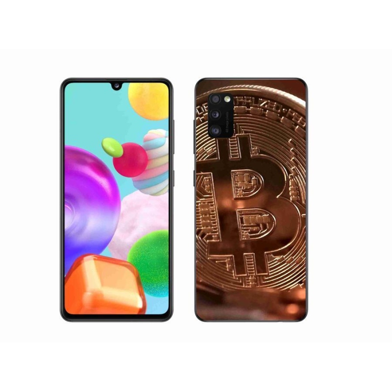 Gélové puzdro mmCase na mobil Samsung Galaxy A41 - Bitcoin