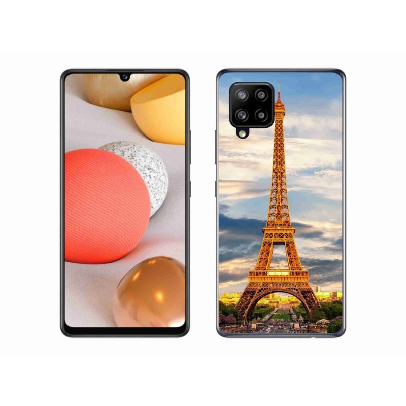 Gélové puzdro mmCase na mobil Samsung Galaxy A42 5G - Eiffelova veža 3