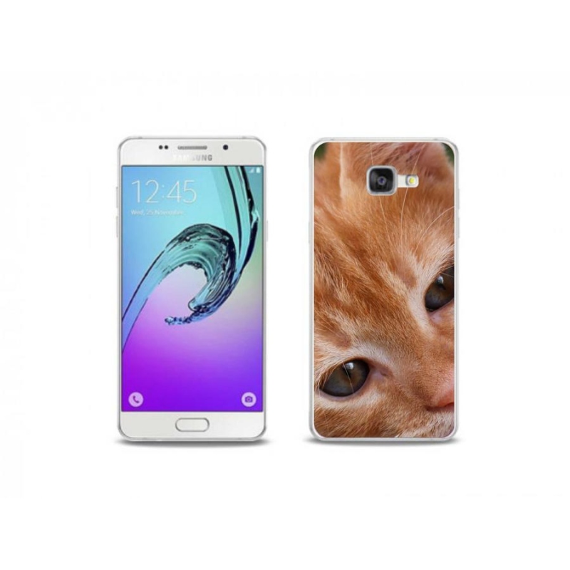 Gélové puzdro mmCase na mobil Samsung Galaxy A5 (2016) - ryšavé mačiatko
