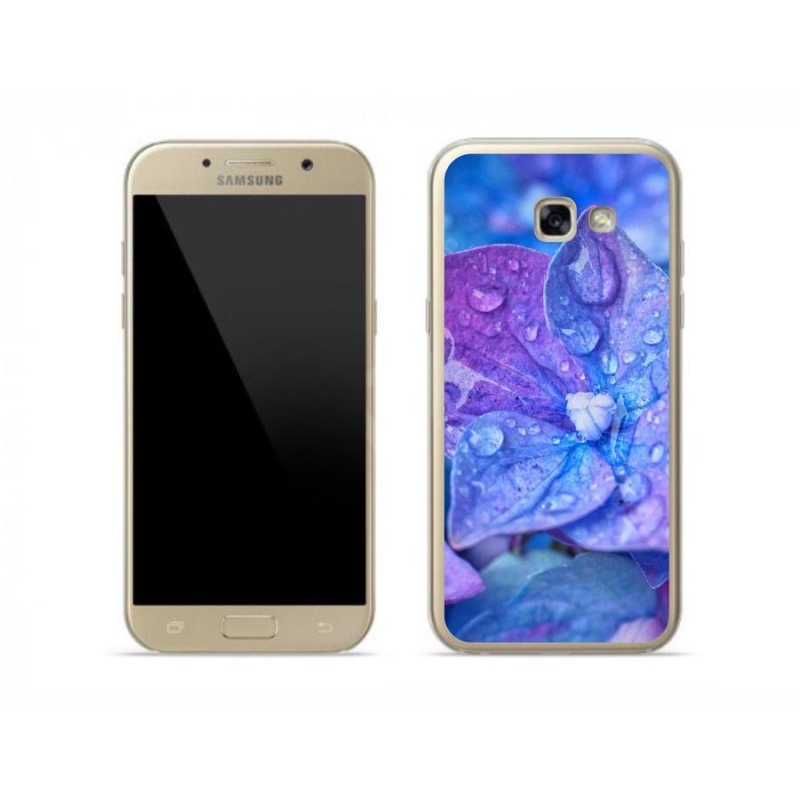 Gélové puzdro mmCase na mobil Samsung Galaxy A5 (2017) - fialový kvet