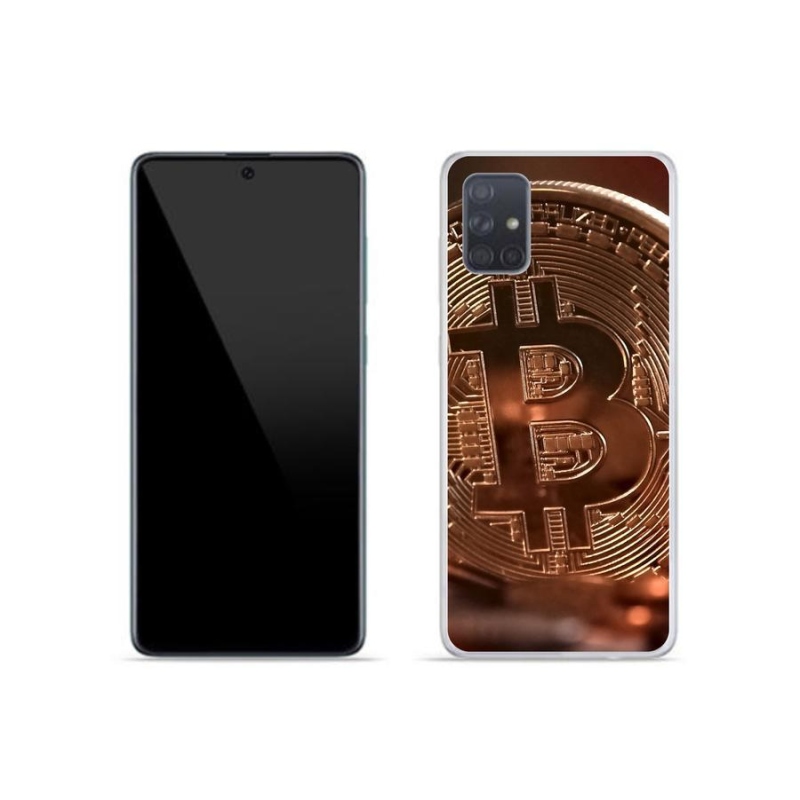 Gélové puzdro mmCase na mobil Samsung Galaxy A51 - Bitcoin