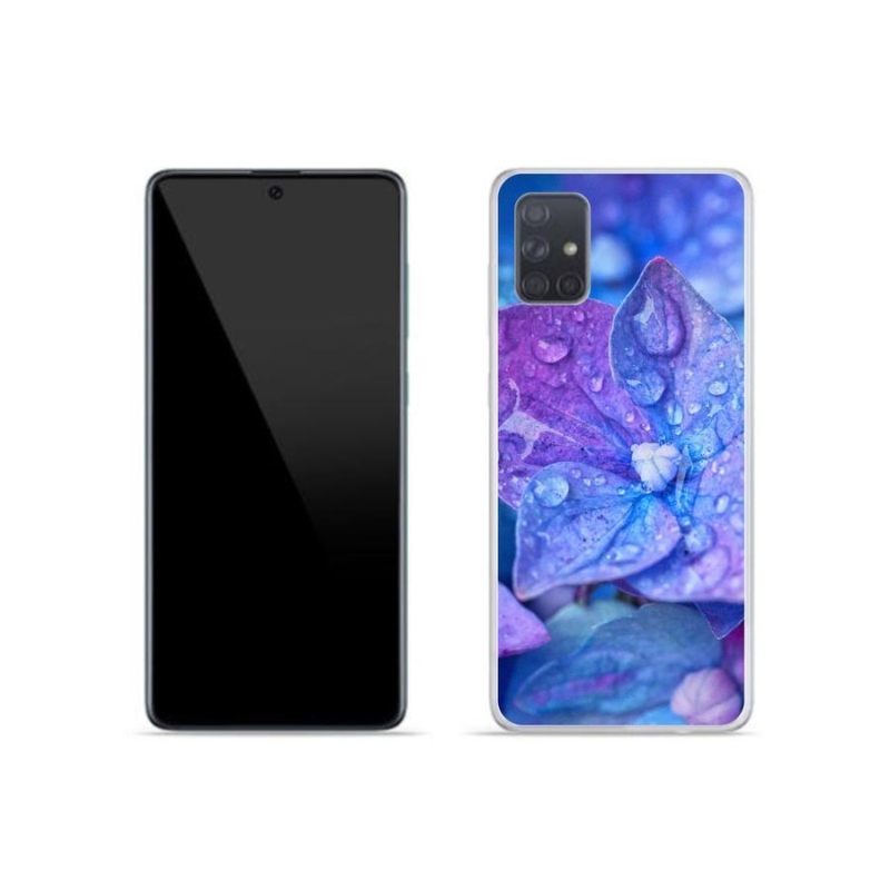 Gélové puzdro mmCase na mobil Samsung Galaxy A51 - fialový kvet