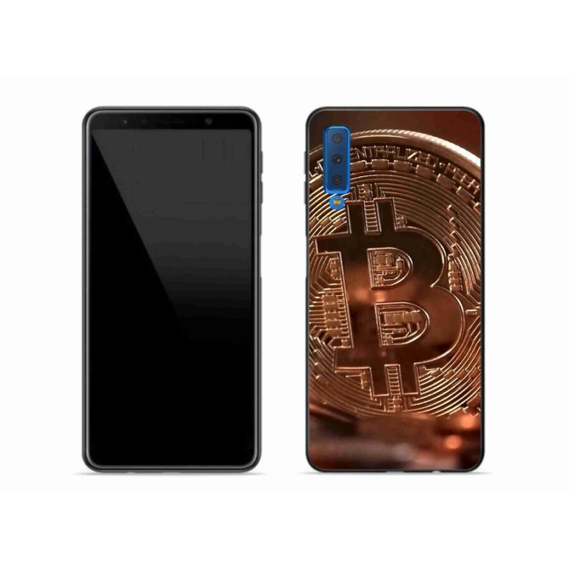 Gélové puzdro mmCase na mobil Samsung Galaxy A7 (2018) - Bitcoin