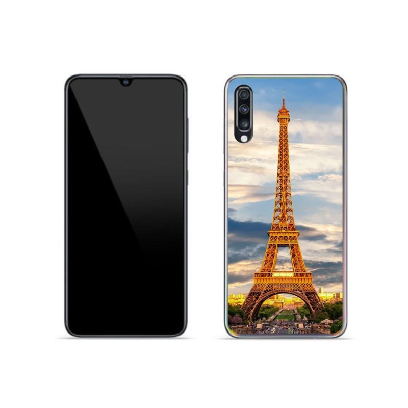 Gélové puzdro mmCase na mobil Samsung Galaxy A70 - Eiffelova veža 3