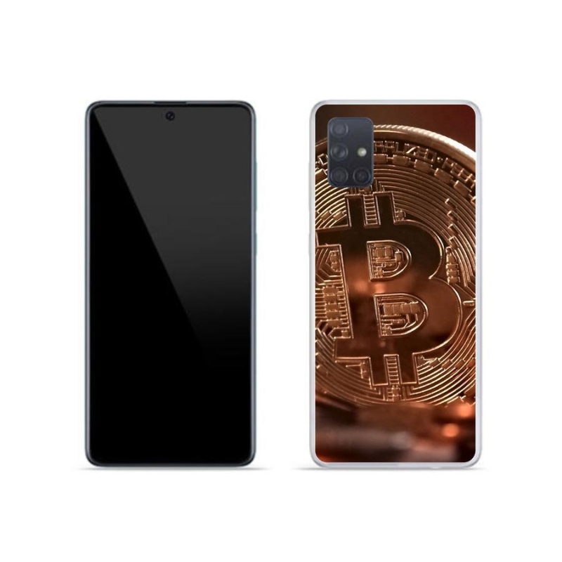 Gélové puzdro mmCase na mobil Samsung Galaxy A71 - Bitcoin