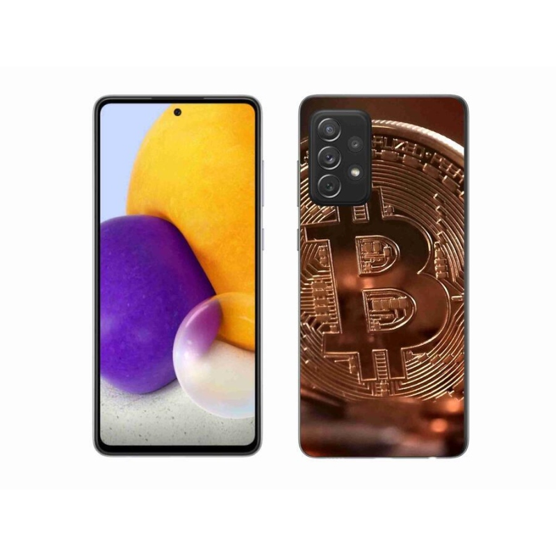 Gélové puzdro mmCase na mobil Samsung Galaxy A72 / A72 5G - Bitcoin