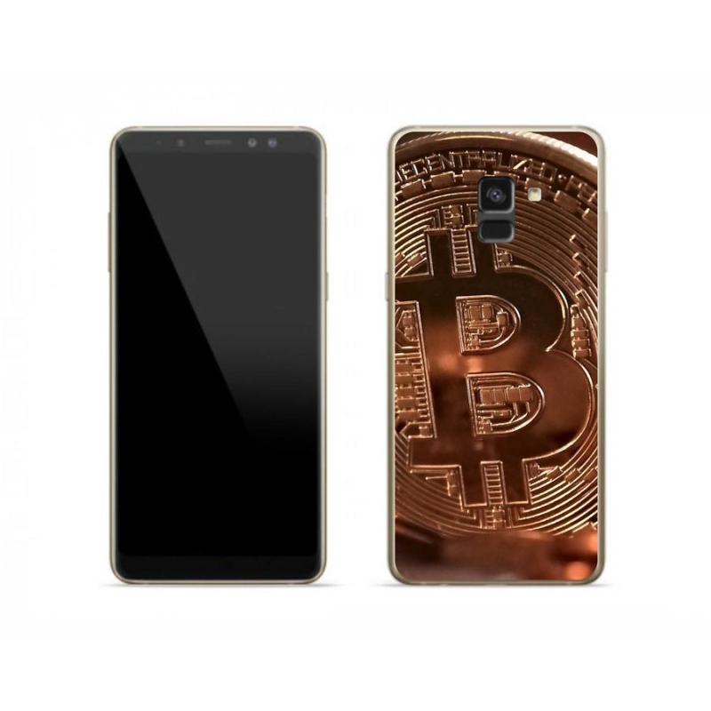 Gélové puzdro mmCase na mobil Samsung Galaxy A8 (2018) - Bitcoin