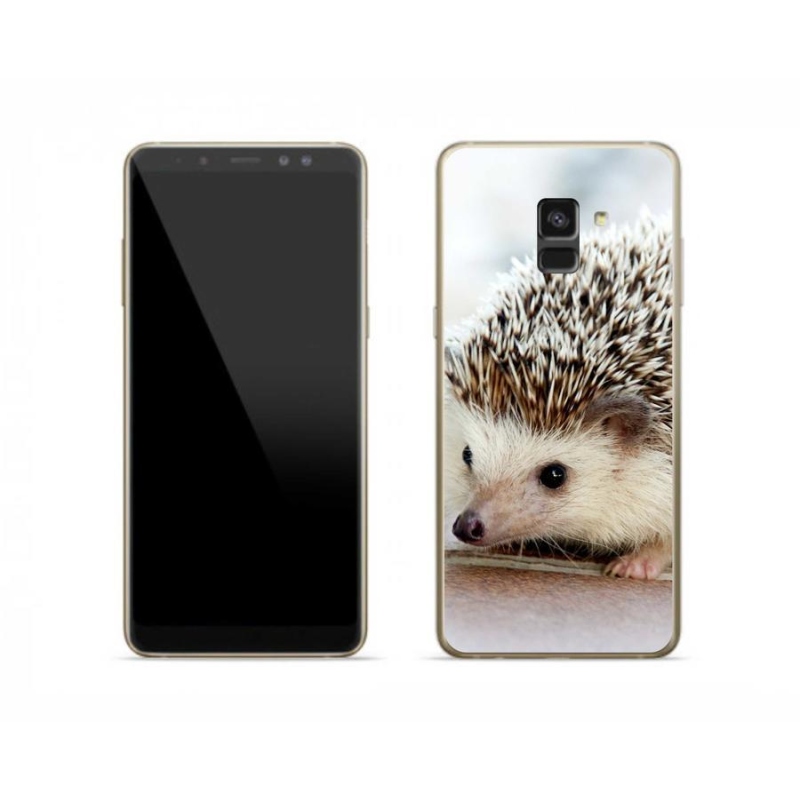 Gélové puzdro mmCase na mobil Samsung Galaxy A8 (2018) - ježko